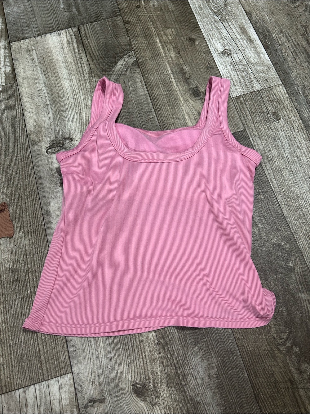 Pink Ribbed Tank Top - Picture 4 of 4